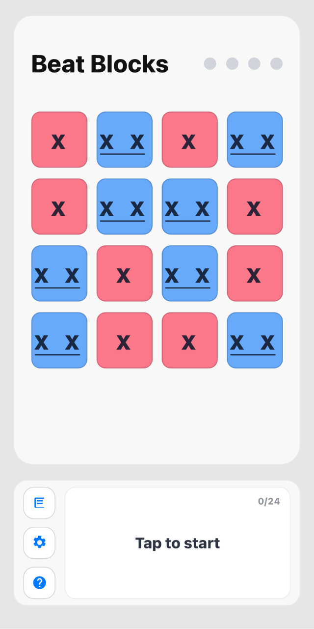 Beat Blocks numbered jianpu mode